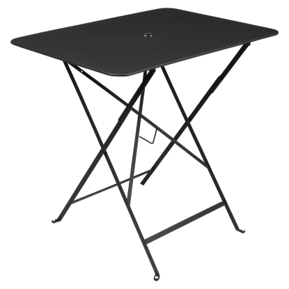 Skládací stolek BISTRO 77x57 cm - Liquorice (černá, jemná struktura)_0