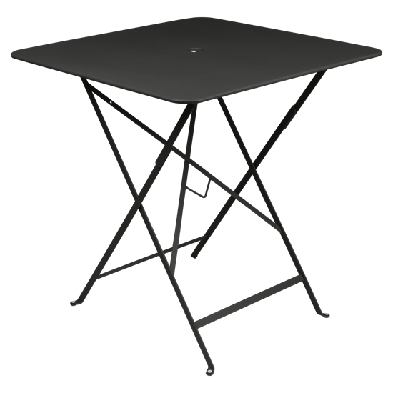 Skládací stolek BISTRO 71x71 cm - Liquorice (černá, jemná struktura)_0