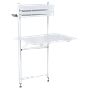 Balkónový skládací stůl BISTRO - Cotton white (jemná struktura)_0