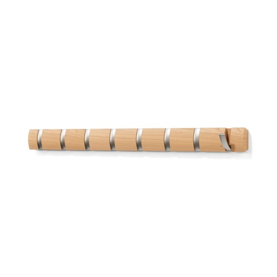 Věšák na zeď FLIP 8 háčků přírodní_4