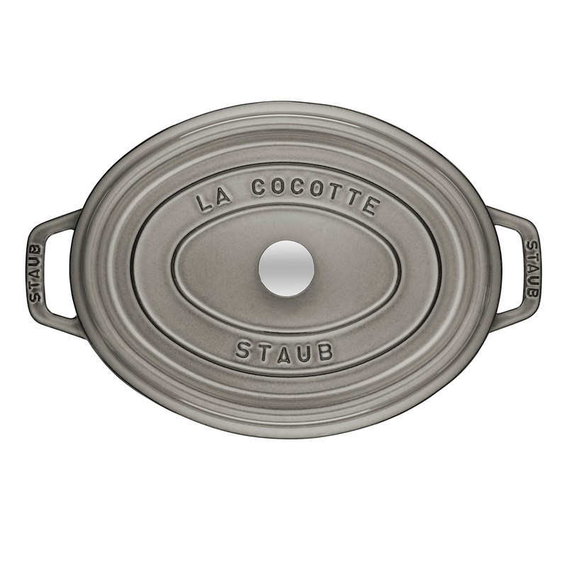 Hrnec oválný 23 cm šedý_1