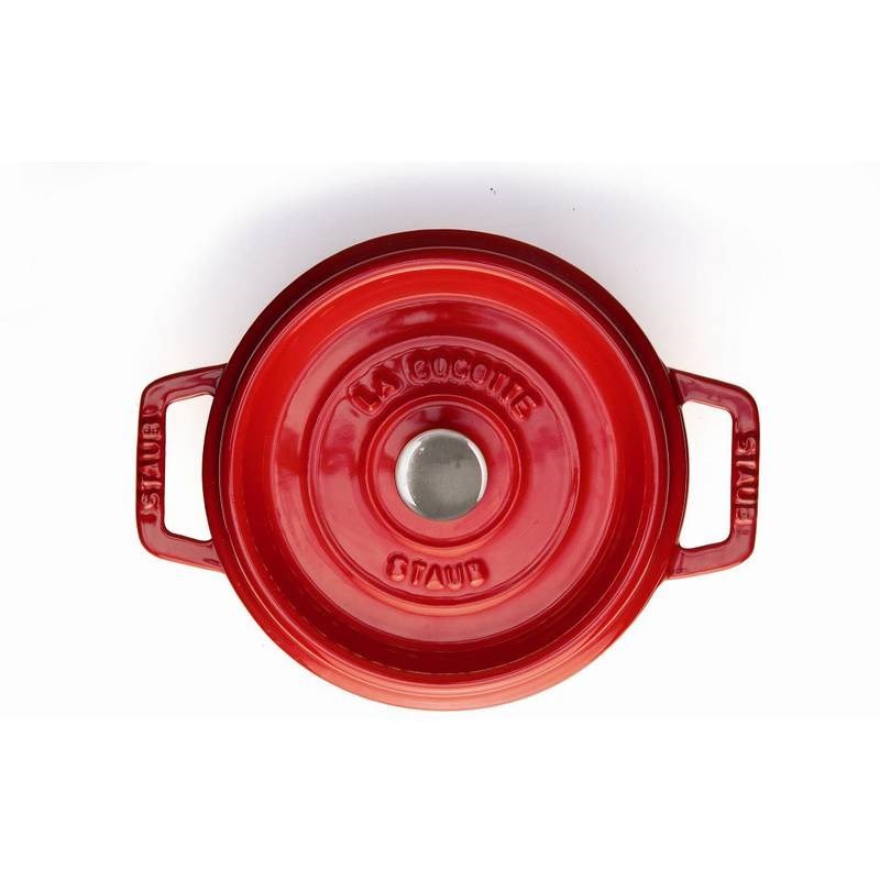 Hrnec kulatý 22 cm červený_0