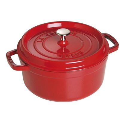 Hrnec kulatý 24 cm červený_0