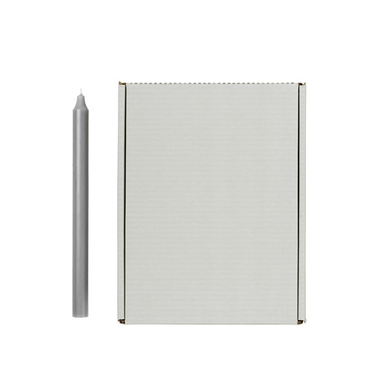 Svíčka Broste kulatá dlouhá 2,1cm šedá_1