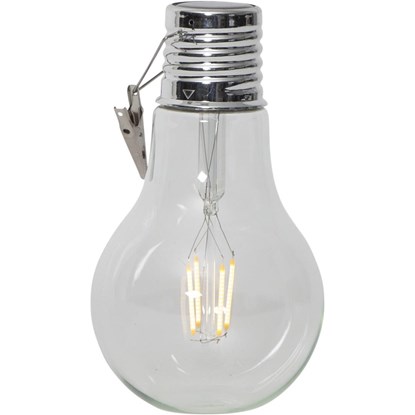 LED venkovní solární žárovka FILLE V.18cm čirá_0