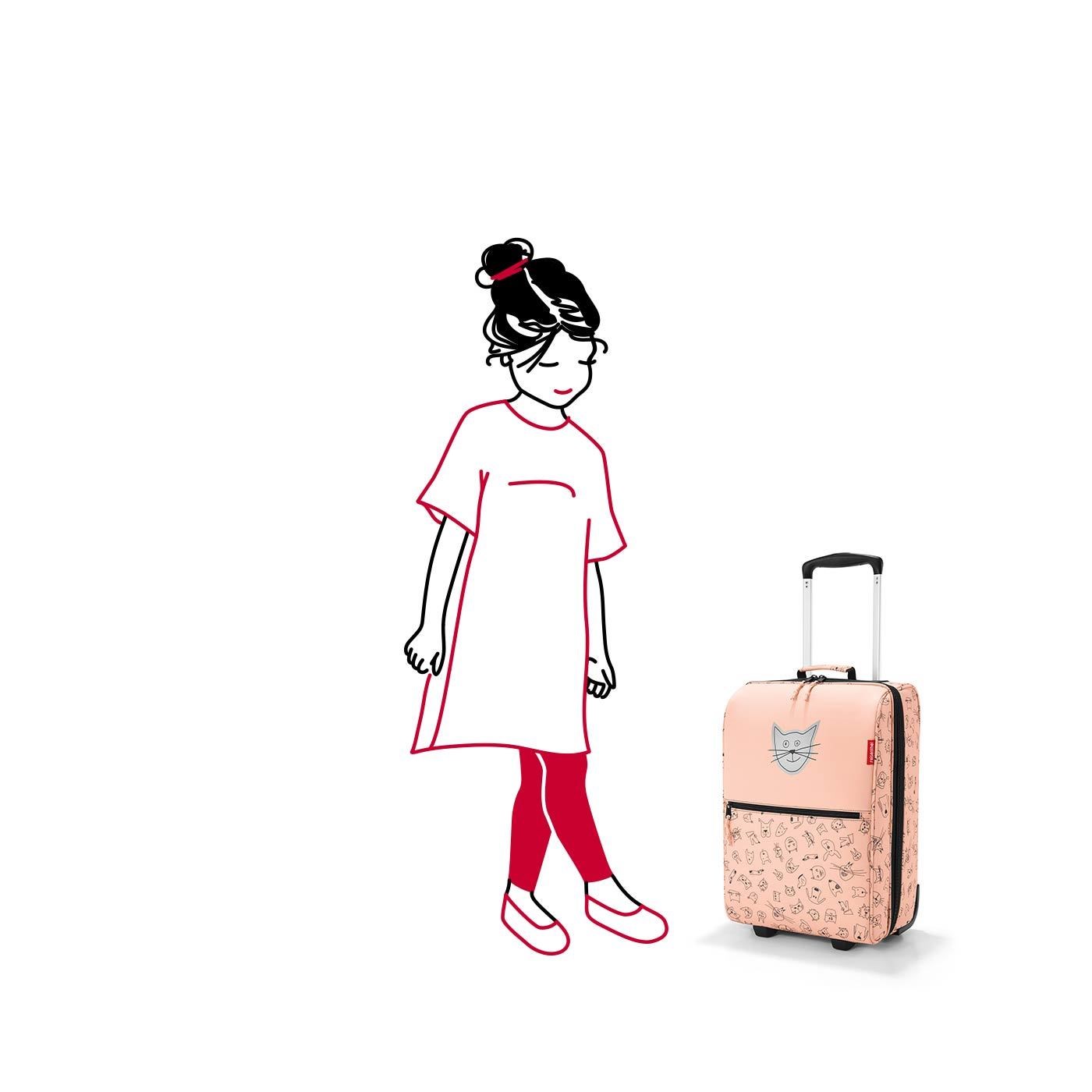 Taška na kolečkách Trolley XS kids cats and dogs rose_1
