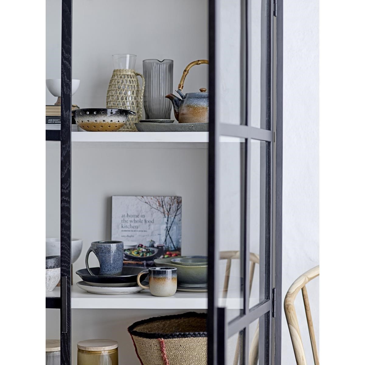 Skleněná dóza čirá s dřevěným víčkem P.12 cm_0