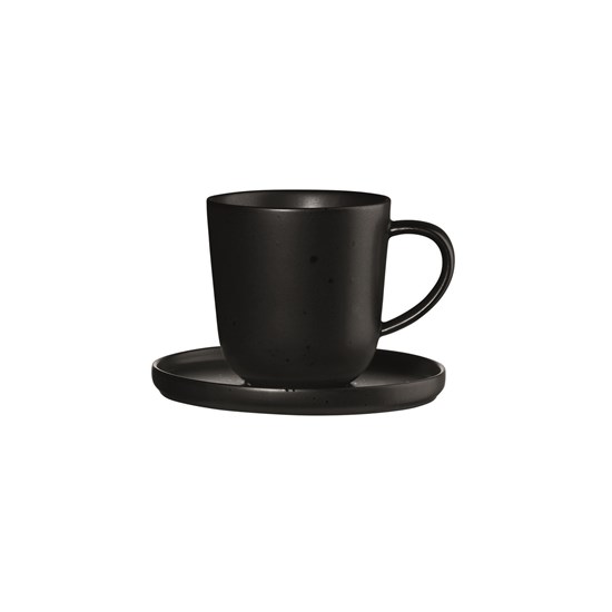 Šálek na espresso s podšálkem COPPA KURO 80 ml_0