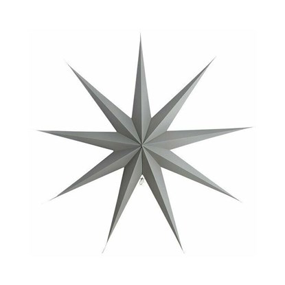 Obrázek Papírová 9cípá hvězda STAR GREY 87 cm šedá