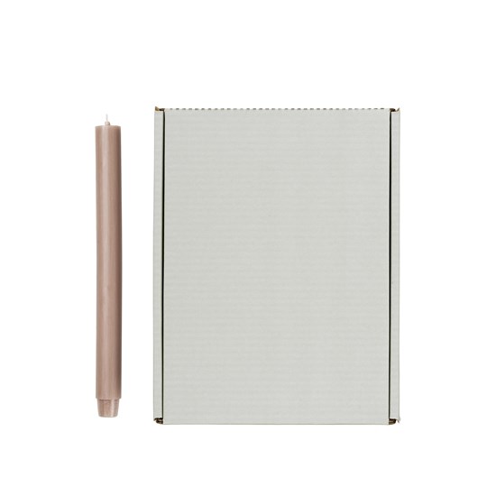 Svíčka Broste kulatá dlouhá 2,6cm - světlý len_1