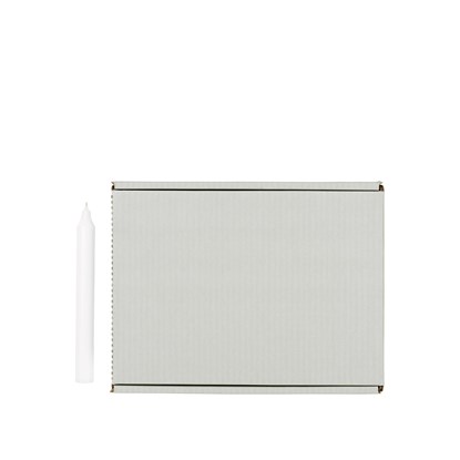 Svíčka Broste kulatá krátká 2,1cm - bílá_1