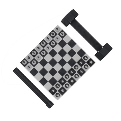 Rolovací prošívaný set šachy/dáma ROLZ v černobílém provedení_0