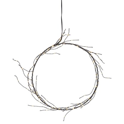 Závěsný svítící věnec STAR NIKE 95x LED P.24 cm černý_1