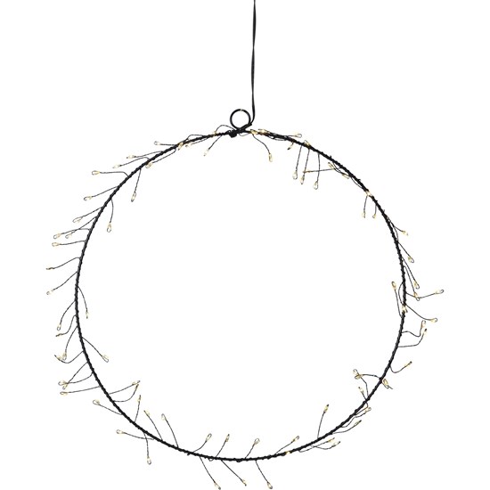 Závěsný svítící věnec STAR NIKE 80xLED P.30 cm černý_0