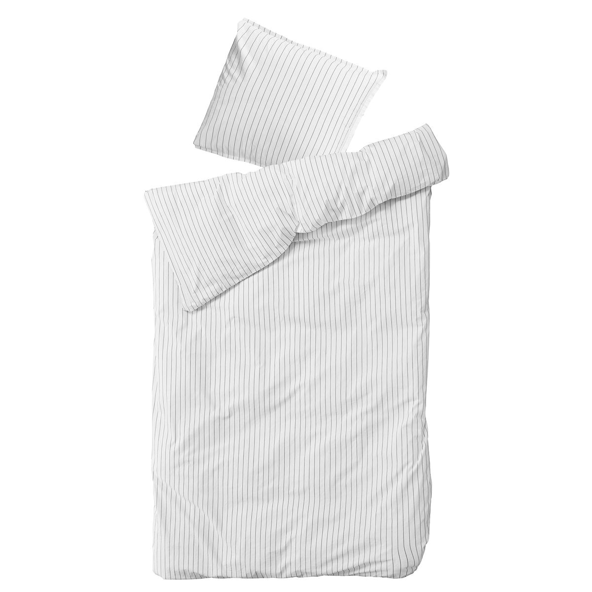 Perkálová sada povlečení DAGNY 200x140/70x50cm 2806bílá s proužky_0