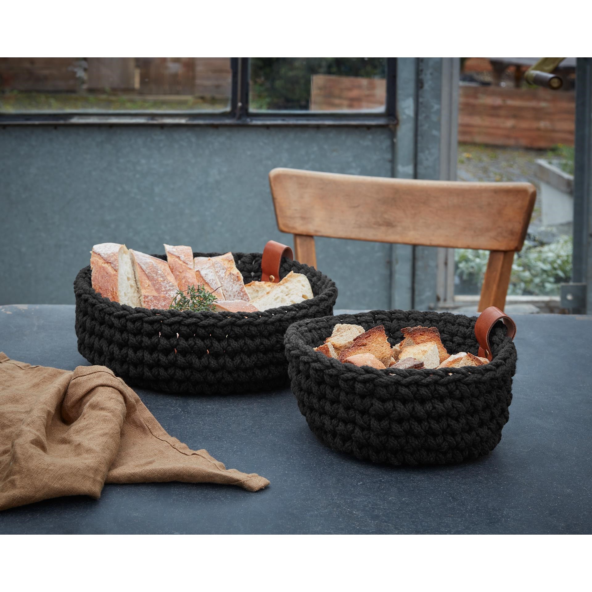 Ošatka na pečivo háčkovaná "M" COPPA KURO 20 cm_1