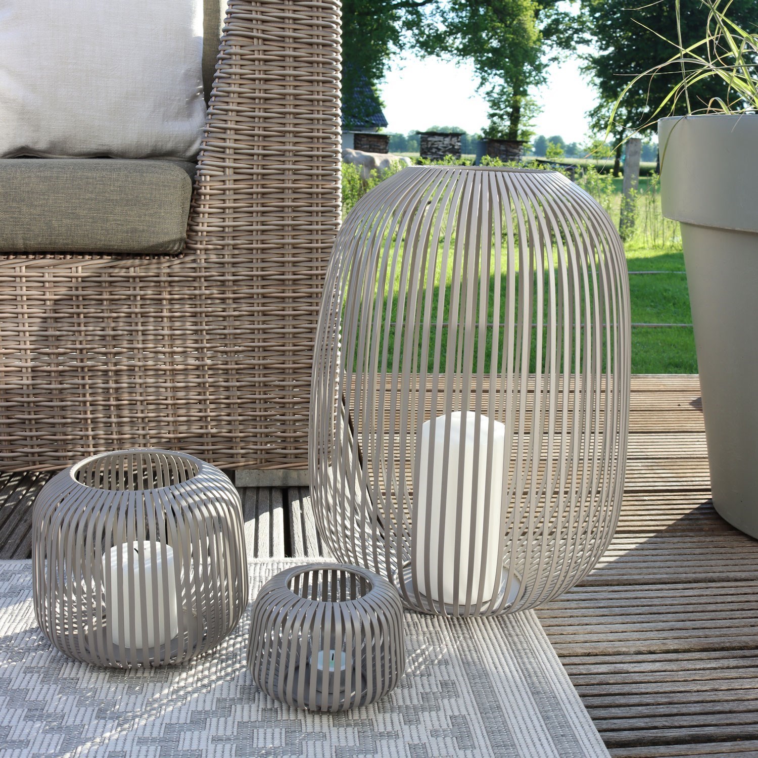 Obrázek z Lucerna Blomus LITO V.17cm šedá 