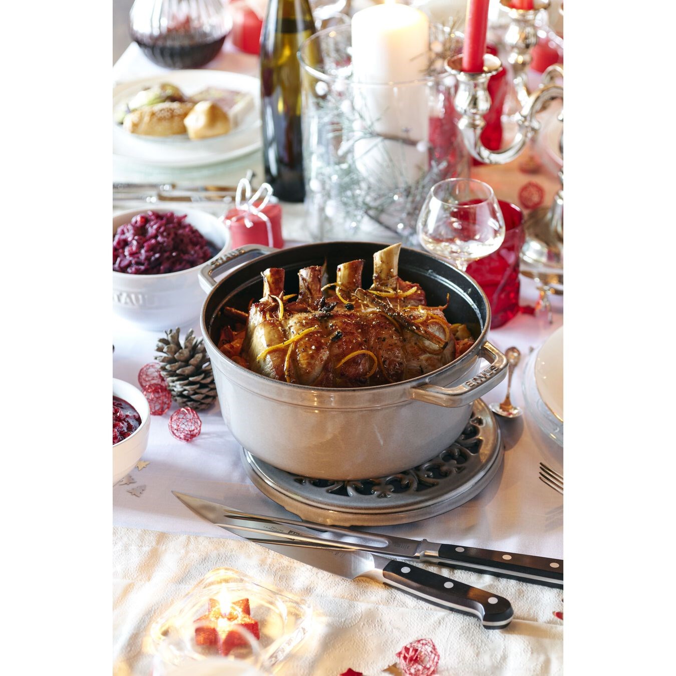 Hrnec STAUB kulatý 26 cm šedý_5