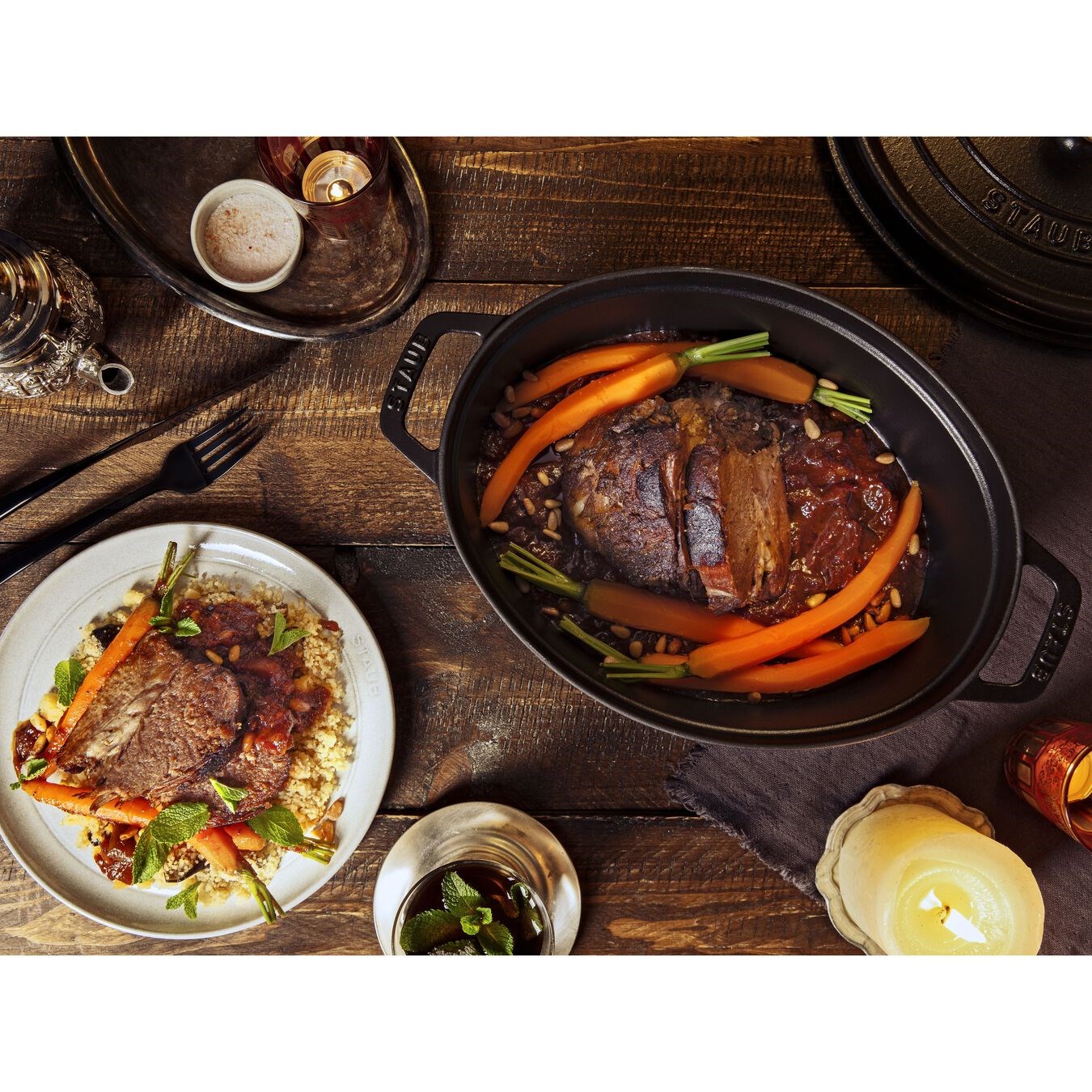 Hrnec STAUB oválný 33 cm černý_4