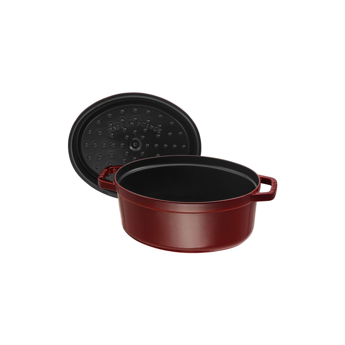 Hrnec STAUB oválný 29 cm vínový_2