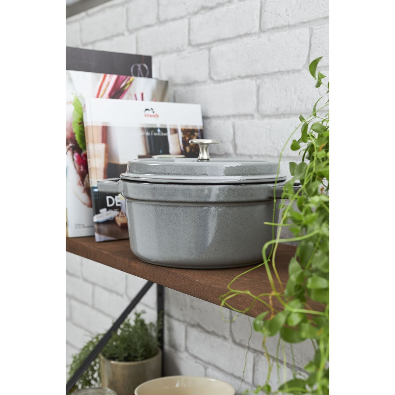 Hrnec STAUB kulatý 16 cm šedý_3