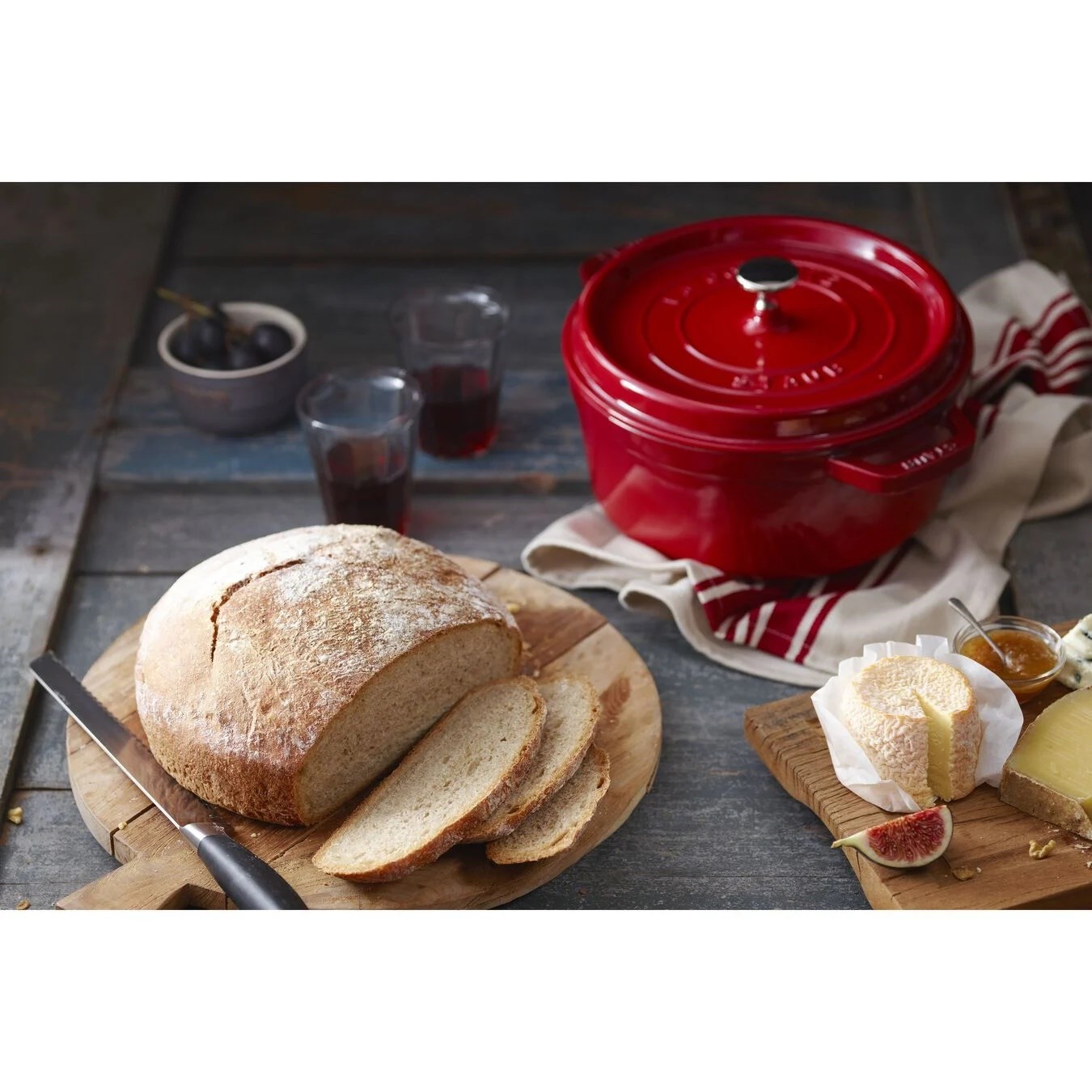 Hrnec STAUB kulatý 24 cm červený_2
