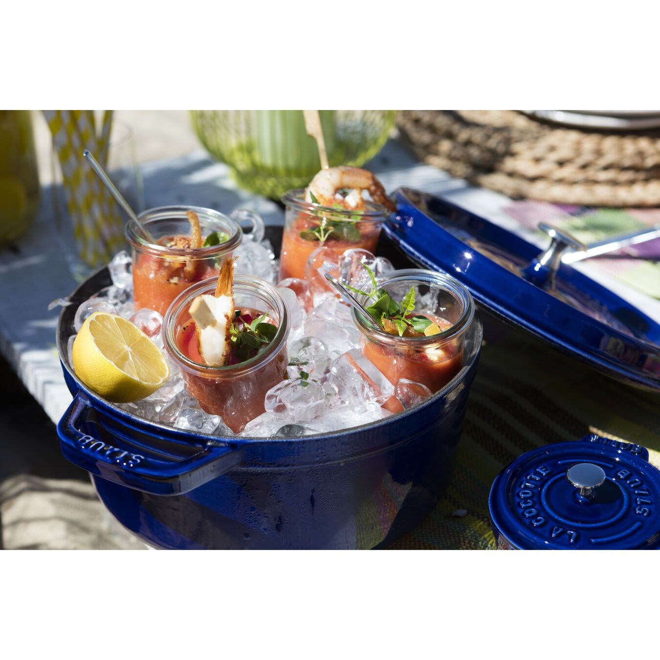 Hrnec STAUB kulatý 28 cm modrý_3