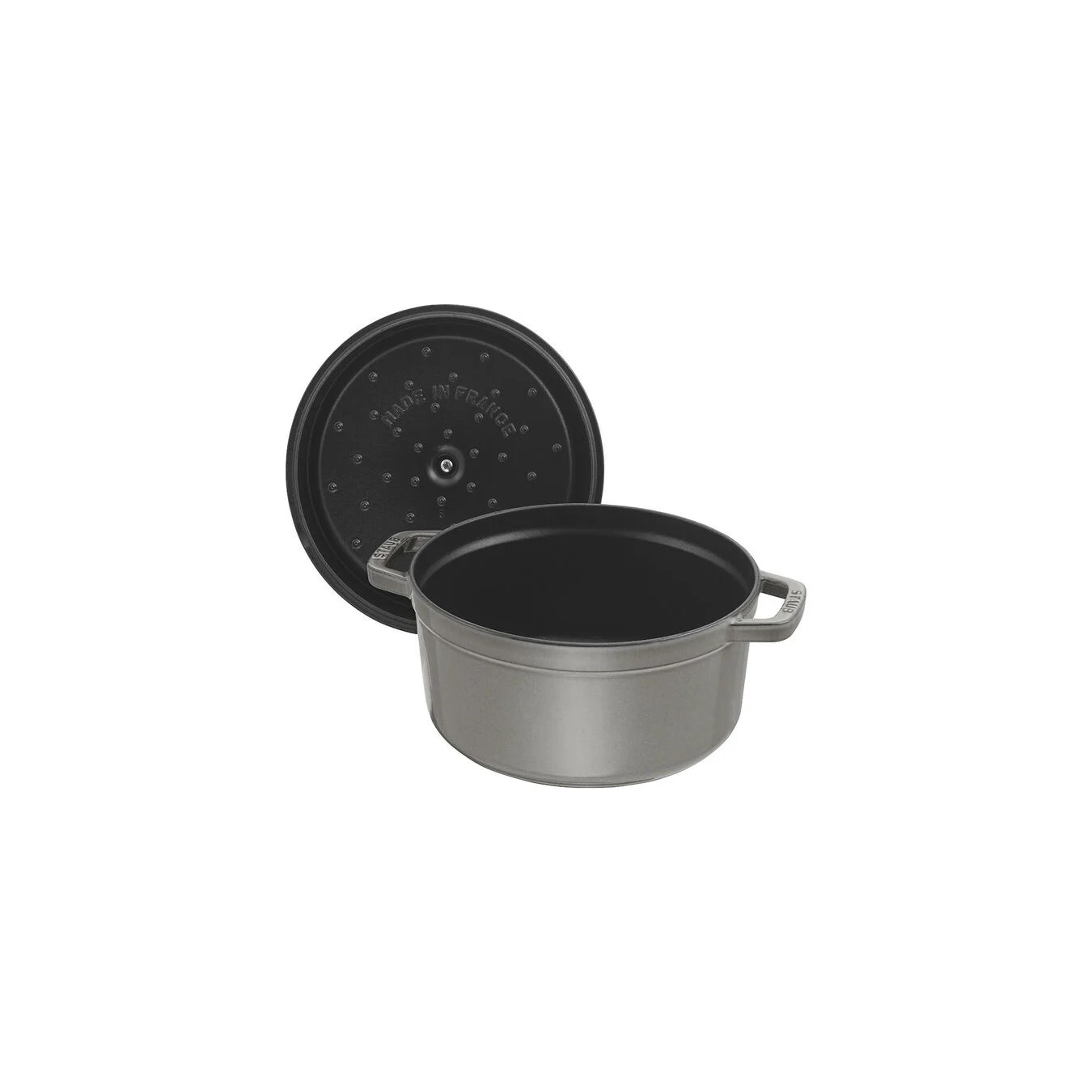 Hrnec STAUB kulatý 34 cm šedý_1