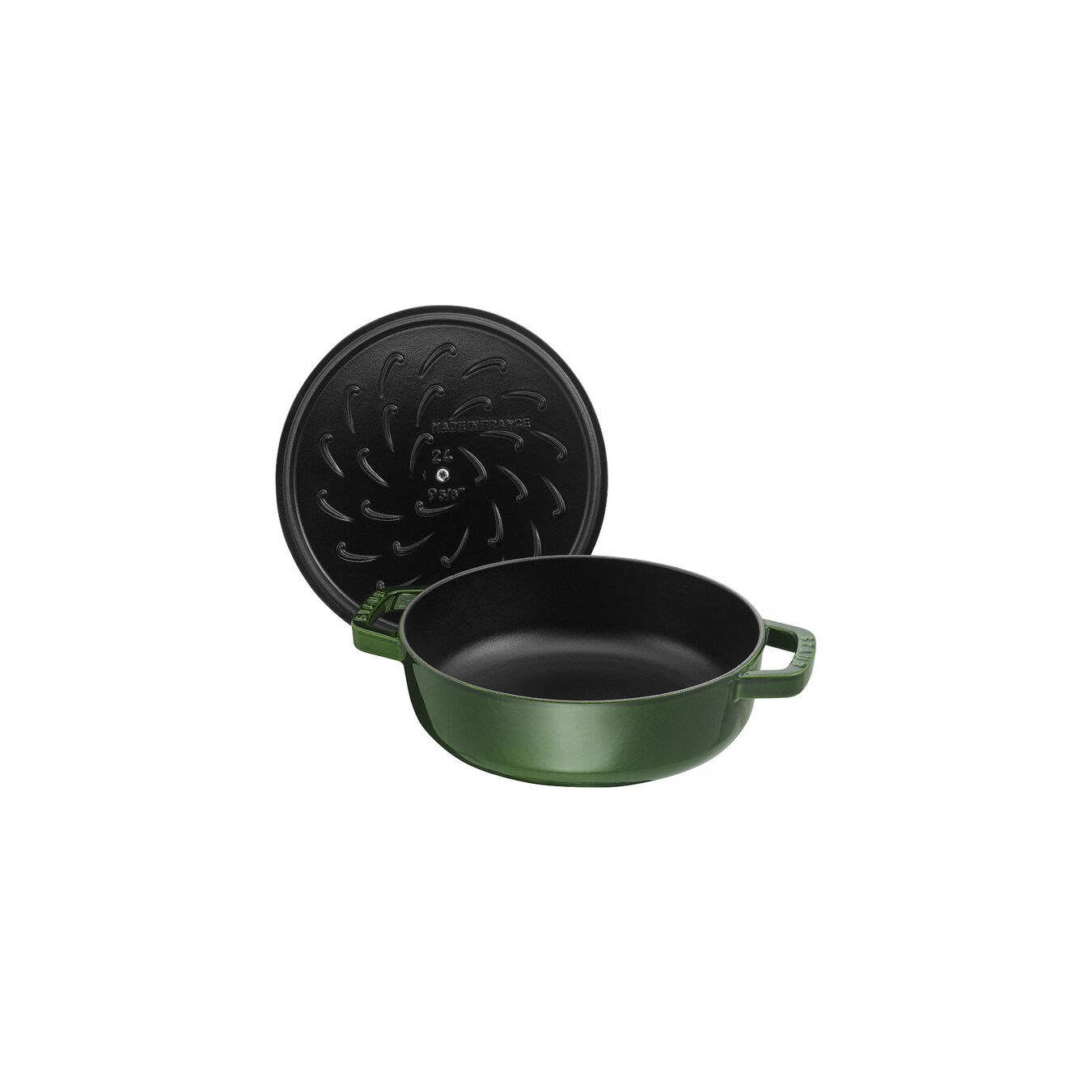 Kastrol se samopodlévací poklicí 28cm zelený_0