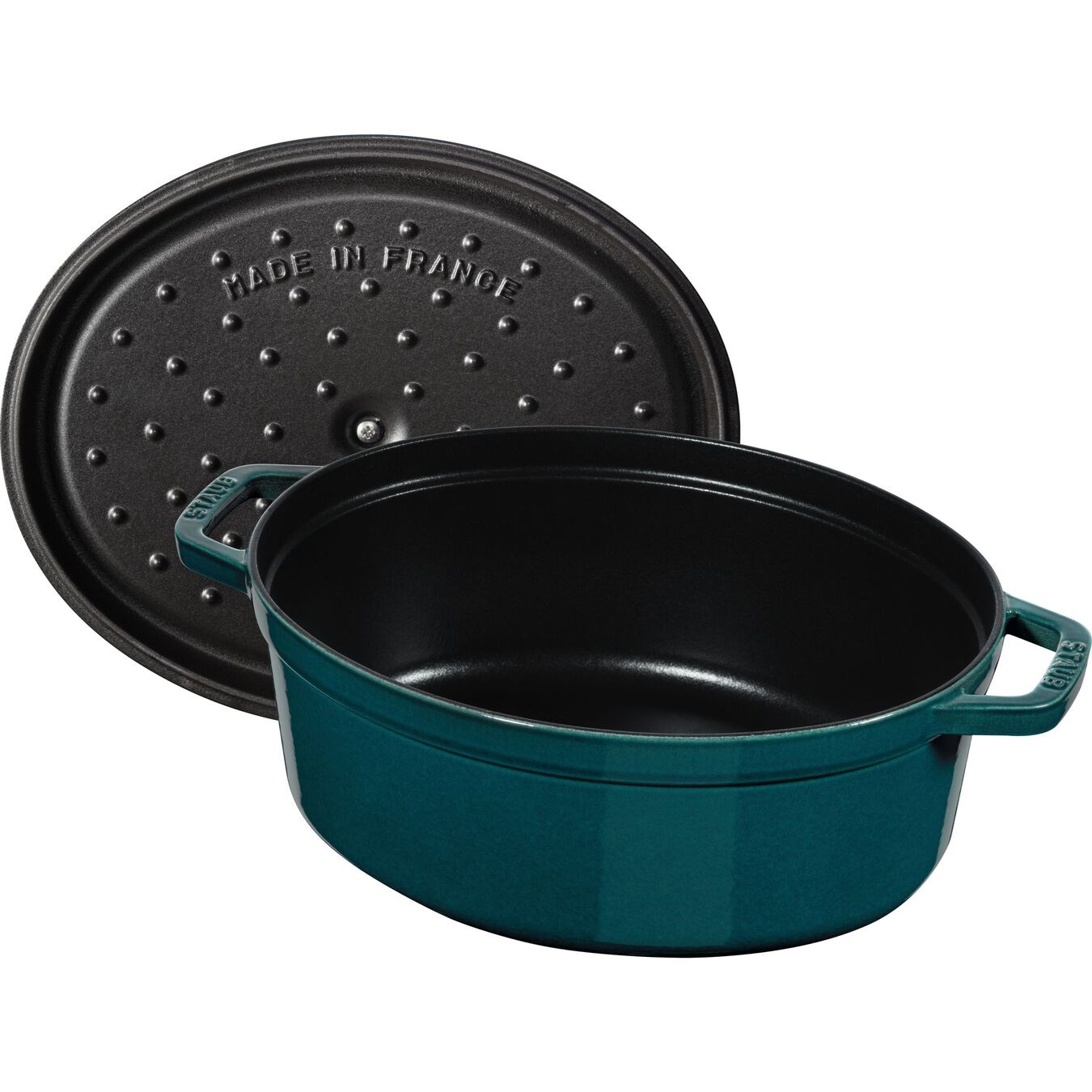 Hrnec oválný 33 cm tyrkysový_2