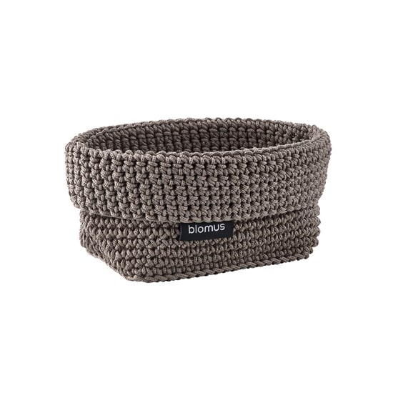 Háčkovaný košík Blomus TELA tm.hnědý M_0