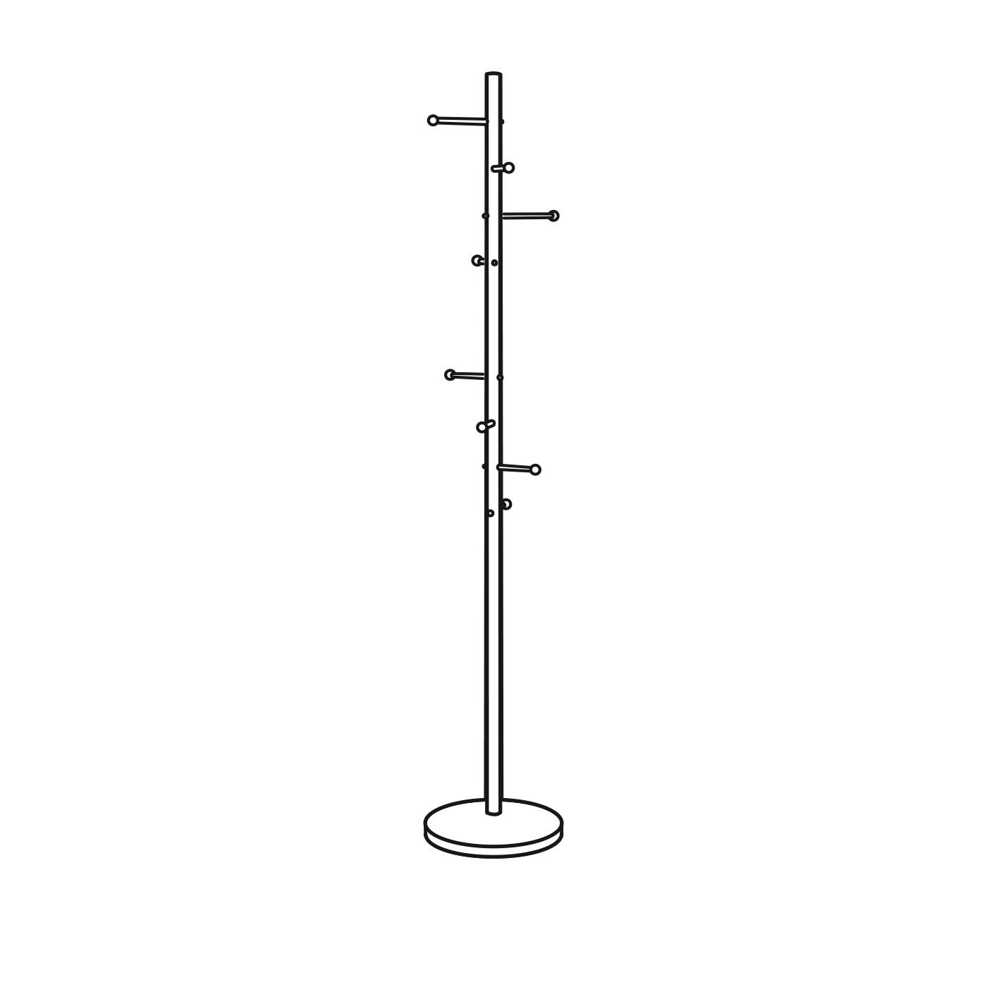 Věšák na kabáty Wardrobe - 8 háčků_1