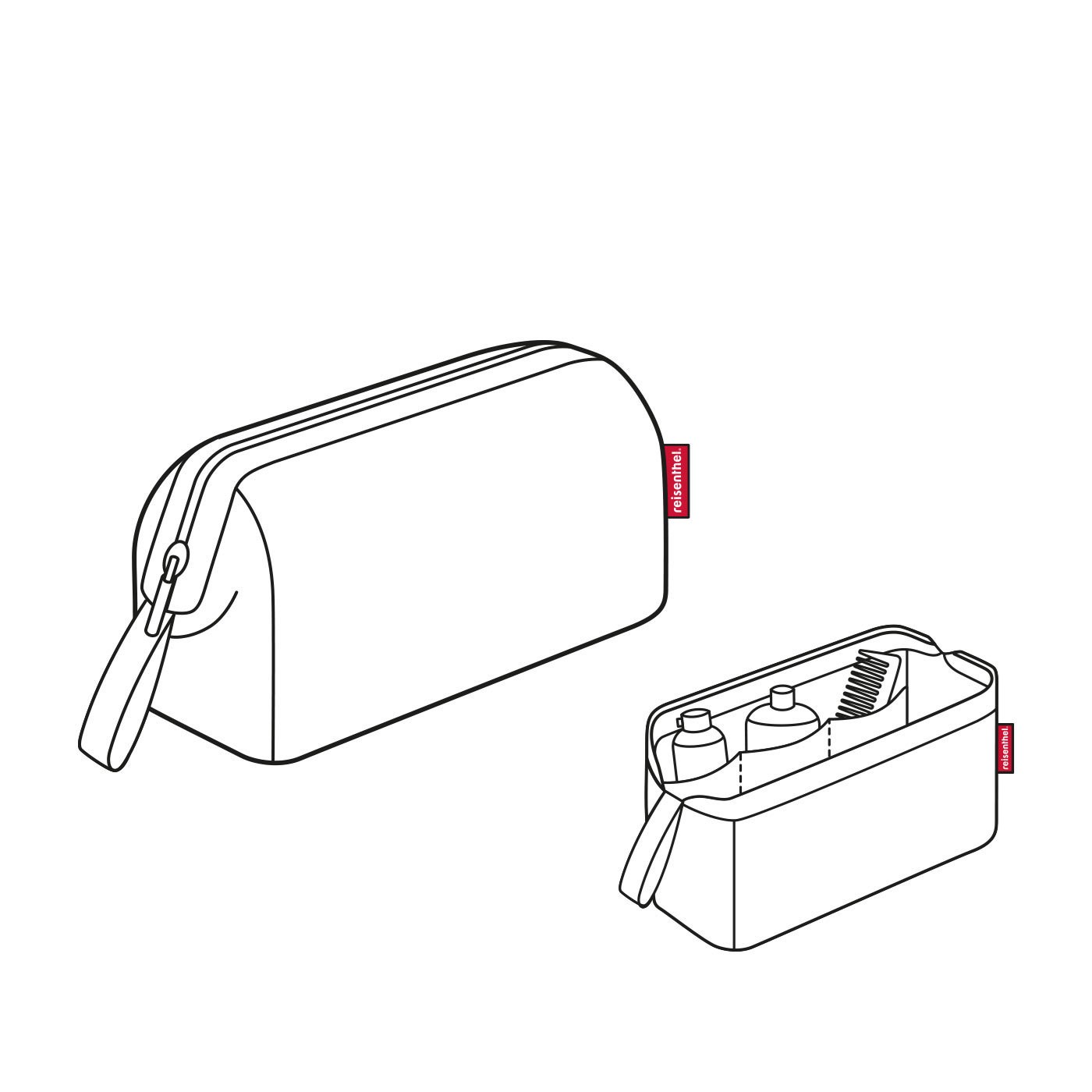 Kosmetická taška Travelcosmetic twist silver_3