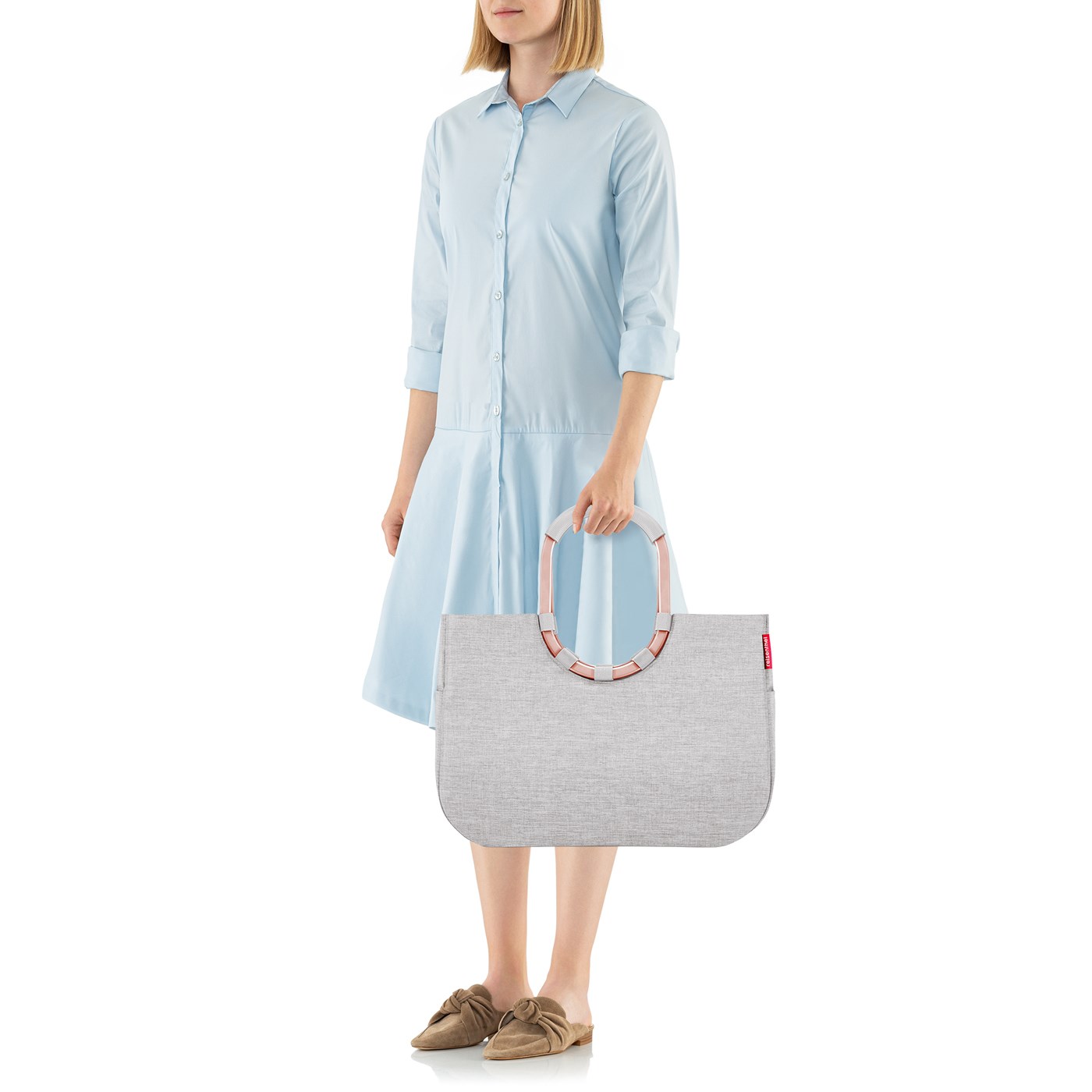 Módní taška Loopshopper L frame twist sky rose_1