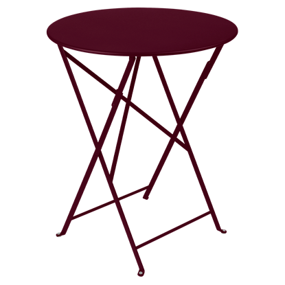 Skládací stolek BISTRO P.60 cm - Black cherry (jemná struktura)_0