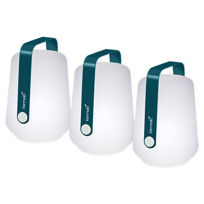 Fermob venkovní LED lampy BALAD SET/3ks - Acapulco Blue_0