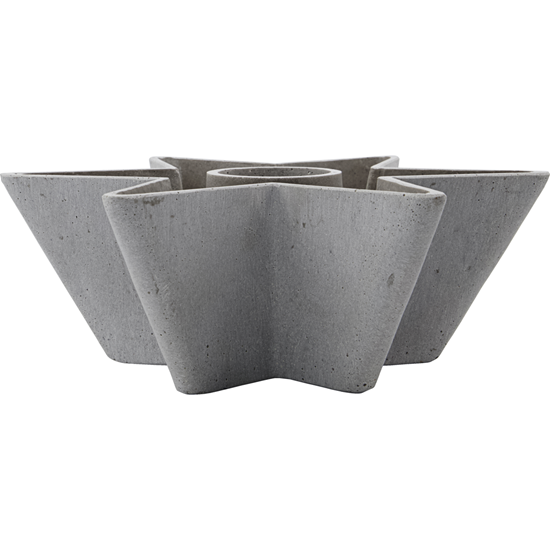 Svícen House Doctor MOLD STAR 30xV.10,5cm šedý_0