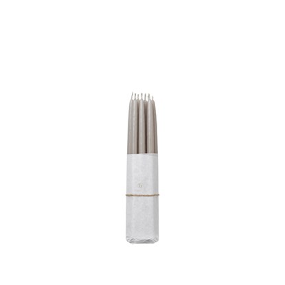 Máčené svíčky Broste - světle šedé SET/10ks_0