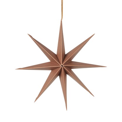 Vánoční hvězna na zavěšení P.50 cm hnědá_0