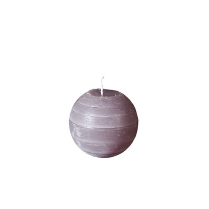 Svíčka koule 10 cm -  tmavě šedá_0