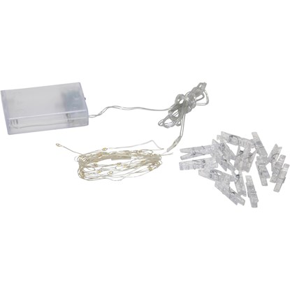 Světelný řetěz s kolíčky CLIPPY 30xLED D.2,9m čirý_0