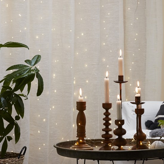 LED světelný závěs Dew Drop 100x LED stříbrný_0