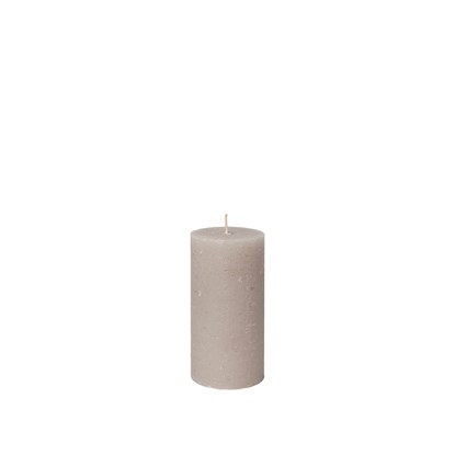 Svíčka Broste rustikální válec 7x13,5cm - světlý len_0