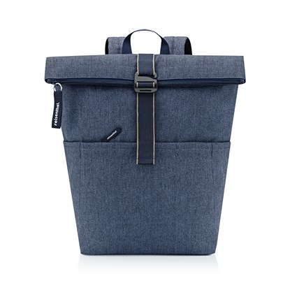 Batoh Rolltop Backpack herringbone dark blue_4