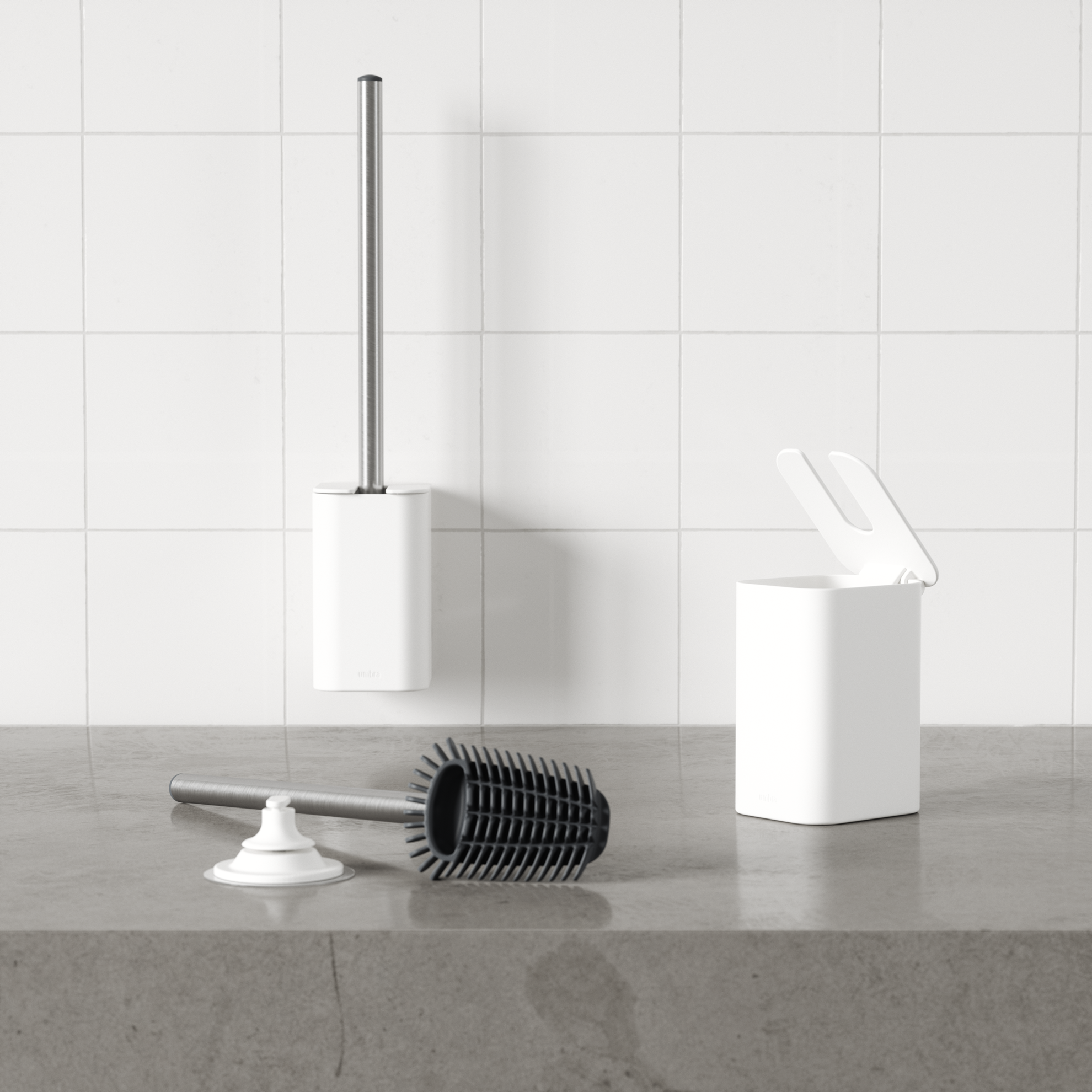 Nástěnný WC kartáč FLEX ADHESIVE bílý_9