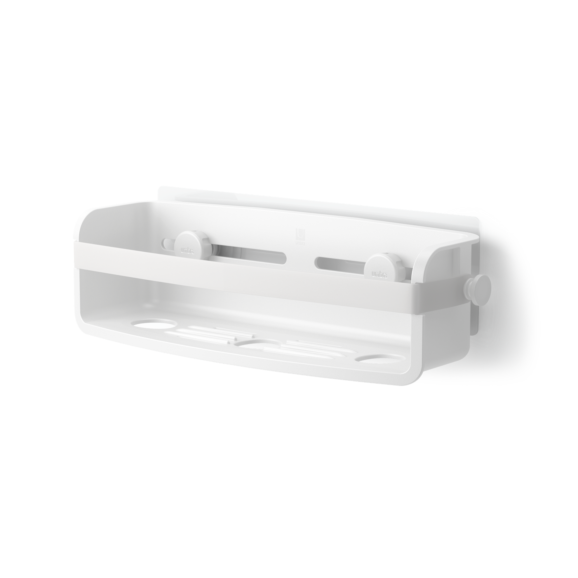 Koupelnová polička FLEX ADHESIVE 33 cm bílá_0