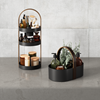 Organizér na kosmetiku BELLWOOD CADDY 30x20x23 cm černý/ořech_6