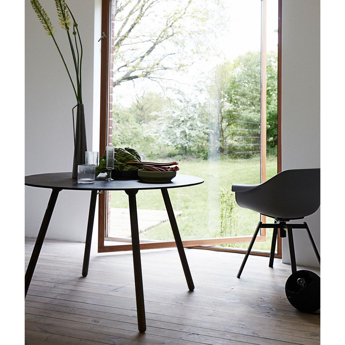 Jídelní židle SWIVEL, černá_2