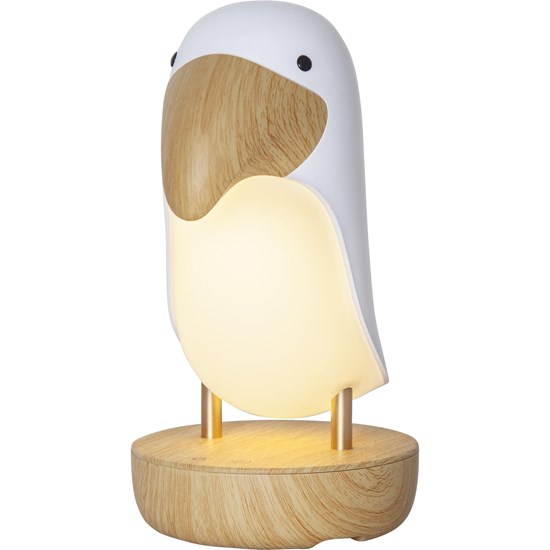 LED noční světlo TUCAN BIRD V. 20cm bílý_0