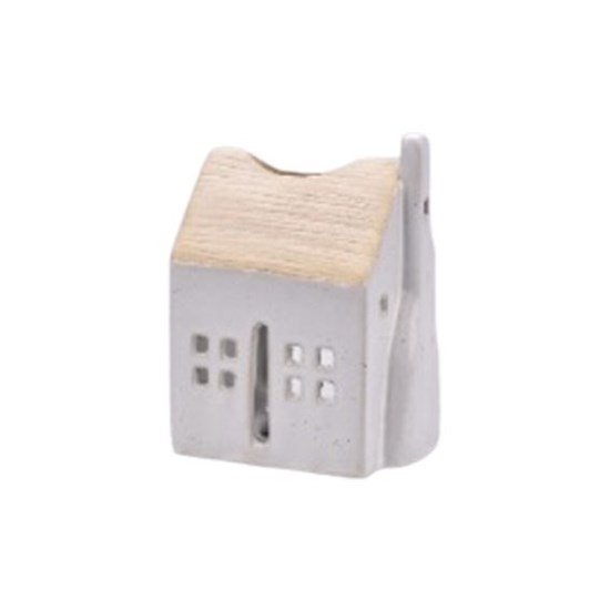 Svícen na čajovou svíčku V.10,5cm bílý_0